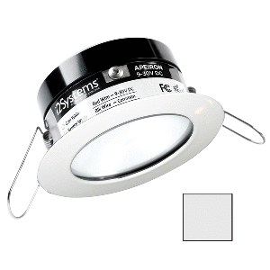 I2Systems Inc i2Systems Apeiron PRO A503 - 3W Spring Mount Light - Round - Cool White - White Finish - A503-31AAG
