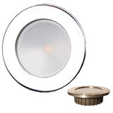 Lunasea Lighting Lunasea Gen3 Warm White, RGBW Full Color 3.5&rdquo; IP65 Recessed Light w/Polished Stainless Steel Bezel - 12VDC - LLB-46RG-3A-SS