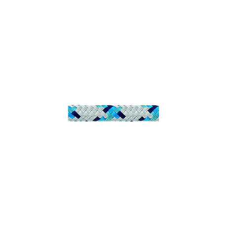 Samson Rope Samson 435026805030 XLS3 Yacht Braid, 13/32" (10mm) x 500', White w/Blue Tracer - 435027000000