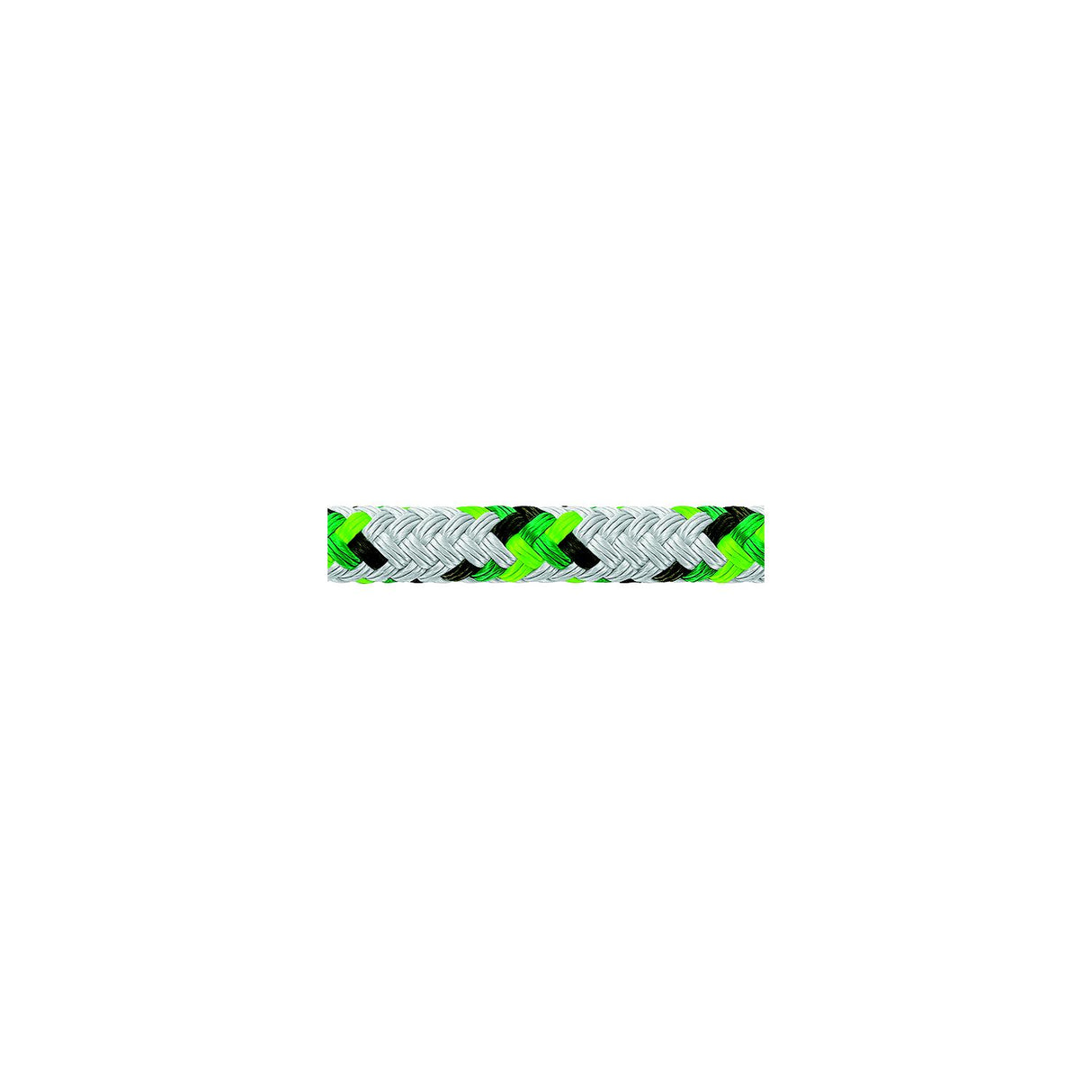 Samson Rope Samson 435020505030 XLS3 Yacht Braid, 5/16" (8mm) x 500', White w/Green Tracer - 435021000000