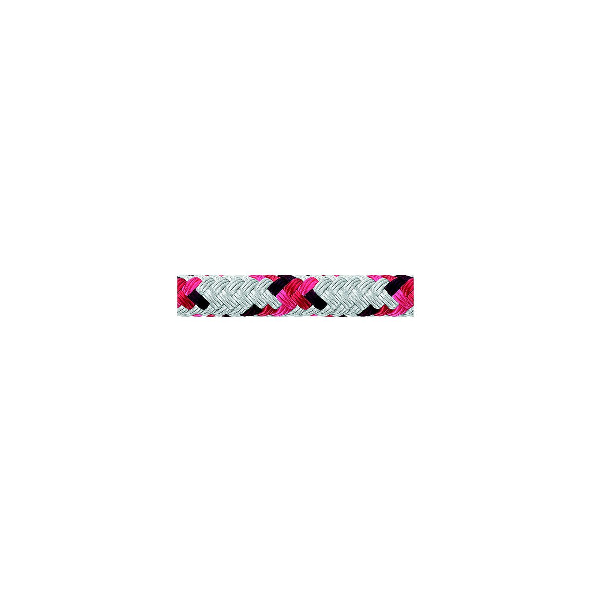 Samson Rope Samson 435026405030 XLS3 Yacht Braid, 13/32" (10mm) x 500', White w/Red Tracer - 435026000000