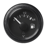 Veratron 52mm (2-1/16") ViewLine Fuel Tank Level Gauge - 0 to 1/1 - Black Dial &amp; Round Bezel - A2C59514079