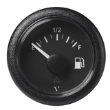 Veratron 52MM (2-1/16") ViewLine Fuel Level Gauge Empty/Full - 240-33.5 OHM - Black Dial &amp; Round Bezel - A2C59514094