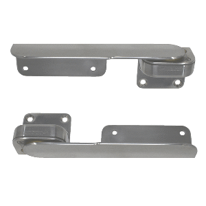 TACO Marine TACO Command Ratchet Hinges - 9-3/8" - Polished 316 Stainless Steel - Pair - H25-0016