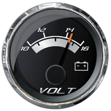 Faria Beede Instruments Faria Platinum 2" Voltmeter (10-16 VDC) - 22022
