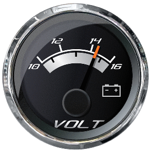 Faria Beede Instruments Faria Platinum 2" Voltmeter (10-16 VDC) - 22022