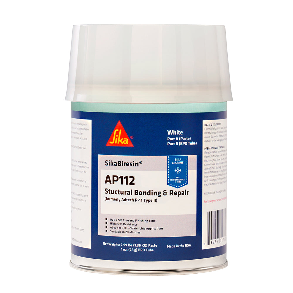 Sika SikaBiresin AP112 + Endurecedor en crema BPO - Blanco - Cuarto de galón [611395]