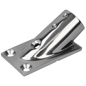 Sea-Dog Rail Base Fitting Rectangular Base 30&deg; 316 Stainless Steel - 1-7/8" x 3-3/16" - 1" OD - 281301-1