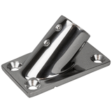 Sea-Dog Rail Base Fitting Rectangular Base 45&deg; 316 Stainless Steel - 3-1/4" x 1-7/8" - 1" OD - 281451-1