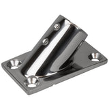 Sea-Dog Rail Base Fitting Rectangular Base 45&deg; 316 Stainless Steel - 3-1/4" x 1-7/8" - 1" OD - 281451-1