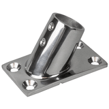 Sea-Dog Rail Base Fitting Rectangular Base 60&deg; 316 Stainless Steel - 1-7/8" x 3-1/4" - 1" OD - 281601-1