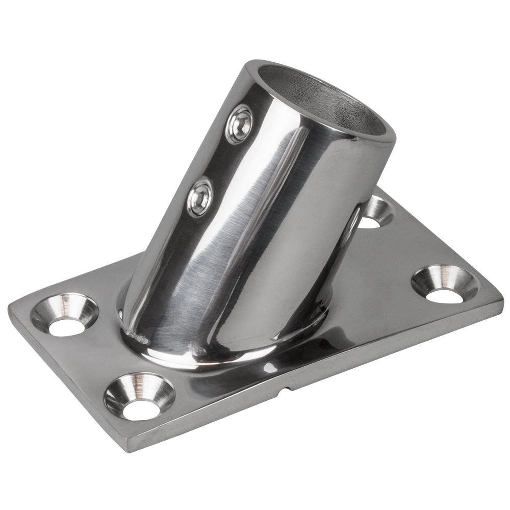 Base de riel Sea-Dog Base rectangular Acero inoxidable 60 316 - 1-7/8" x 3-1/4" - 1" OD [281601-1]