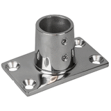 Sea-Dog Rail Base Fitting Rectangular Base 90&deg; 316 Stainless Steel - 1-7/8" x 3-3/16" - 1" OD - 281901-1