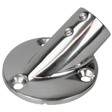Sea-Dog Rail Base Fitting 2-3/4" Round Base 30&deg; 316 Stainless Steel - 1" OD - 280301-1