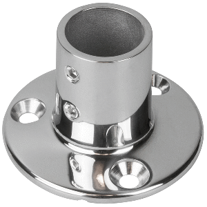 Sea-Dog Rail Base Fitting 2-3/4" Round Base 90&deg; 316 Stainless Steel - 1" OD - 280901-1