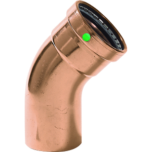 Viega ProPress - 2-1/2" - 45&deg; Copper Elbow - Street/Press Connection - Smart Connect Technology - 20668