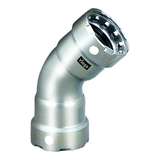 Viega MegaPress 3/4" 45&deg; Stainless Steel 304 Elbow - Double Press Connection - Smart Connect Technology - 95060
