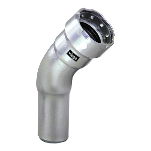 Viega MegaPress 3/4" 45&deg; Stainless Steel 304 Elbow Street - Press Connection - Smart Connect Technology - 95085