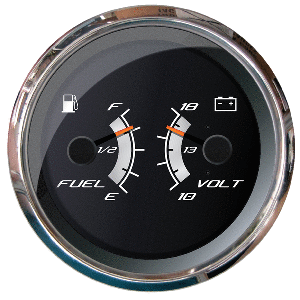 Faria Beede Instruments Faria Platinum 4" Multi-Function - Fuel Level &amp; Voltmeter - 22013