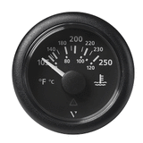 Veratron 52MM (2-1/16") ViewLine Water Temperature Gauge - 100-250&deg;F - Black Dial &amp; Bezel - A2C59514176
