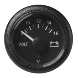 Veratron 52 MM (2-1/16") ViewLine Voltmeter - 8 to16V - Black Dial &amp; Bezel - A2C59512545
