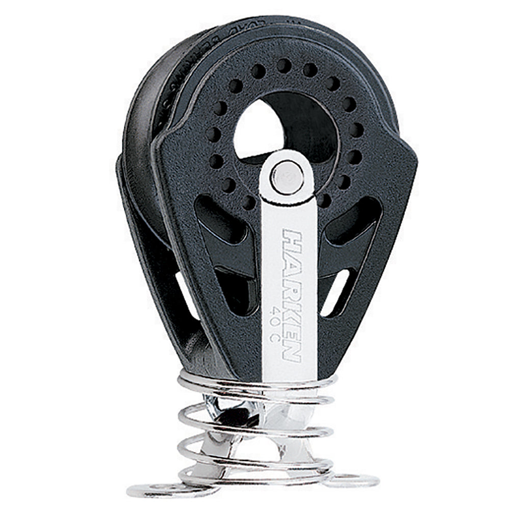 Bloque Carbo Harken de 40 mm con correa de resorte [2652]