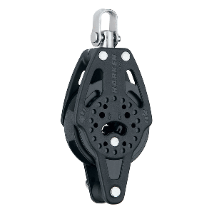 Harken 57mm Carbo Single Ratchet Block w/Swivel &amp; Becket - 2136