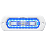 RIGID Industries SR-L Series Marine Spreader Light - White Flush Mount - White Light w/Blue Halo - 51201