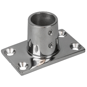 Sea-Dog Rail Base Fitting Rectangular Base 90&deg; - 316 Stainless Steel - 1-11/16" x 3" - 7/8" O.D. - 281900-1