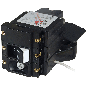 Blue Sea Systems Blue Sea A-Series ELCI Main Circuit Breaker - Double Pole 120V AC 30A - Flat Rocker - 3102100