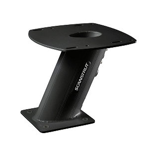 Scanstrut APT-250-01-B - Aluminum PowerTower&reg; Radar Mount - 10" Aft Leaning - Black - APT-250-01-BLK