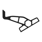 Soporte adaptador de placa Minn Kota Raptor Jack - Estribor - Elevación de 2" - Elevación de 4" - Negro [1810360]