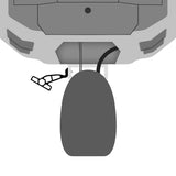 Soporte adaptador de placa Minn Kota Raptor Jack - Puerto - Retroceso de 2" - Elevación de 4" - Negro [1810361]