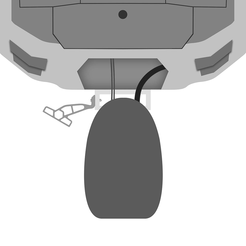 Soporte adaptador de placa Minn Kota Raptor Jack - Puerto - Retroceso de 2" - Elevación de 6" - Blanco [1810368]