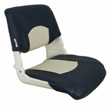 Springfield Marine Springfield Skipper Standard Seat Fold Down - White/Blue - 1061016