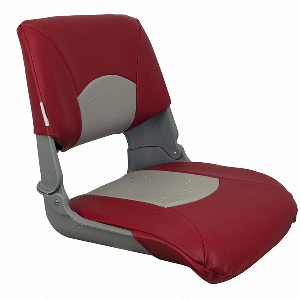 Springfield Marine Springfield Skipper Standard Seat Fold Down - Grey/Red - 1061018