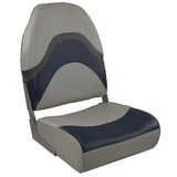 Springfield Marine Springfield Premium Wave Folding Seat - Grey/Blue w/Meteor Stripe - 1062031