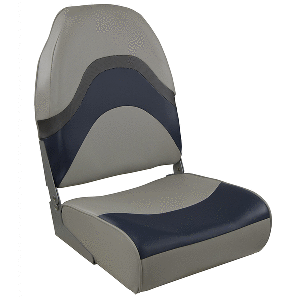 Springfield Marine Springfield Premium Wave Folding Seat - Grey/Blue w/Meteor Stripe - 1062031