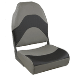 Springfield Marine Springfield Premium Wave Folding Seat - Grey w/Meteor Stripe - 1062034