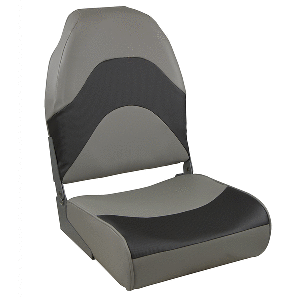 Springfield Marine Springfield Premium Wave Folding Seat - Grey w/Meteor Stripe - 1062034