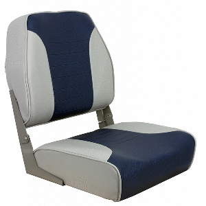 Springfield Marine Springfield Economy Multi-Color Folding Seat - Grey/Blue - 1040651