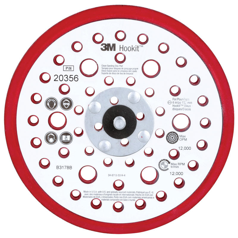 3M Xtract™ Low Profile Back-Up Pad - 6” Diameter - 20356 - image 1