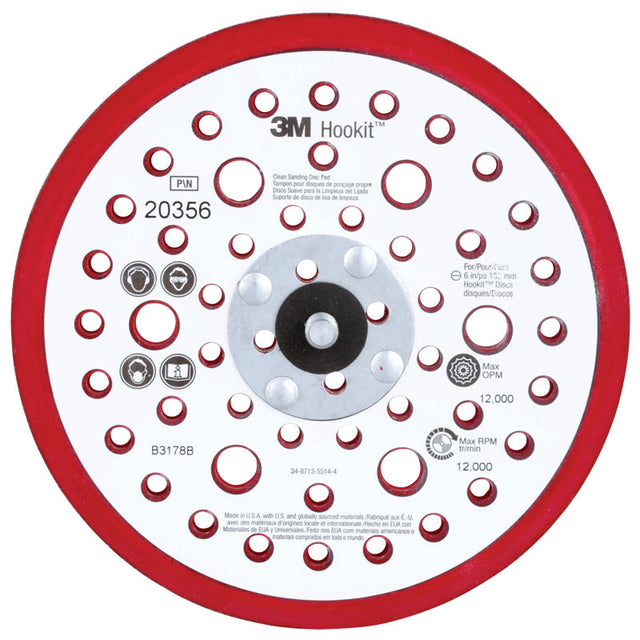 3M Xtract™ Low Profile Back-Up Pad - 6” Diameter - 20356 - image 1