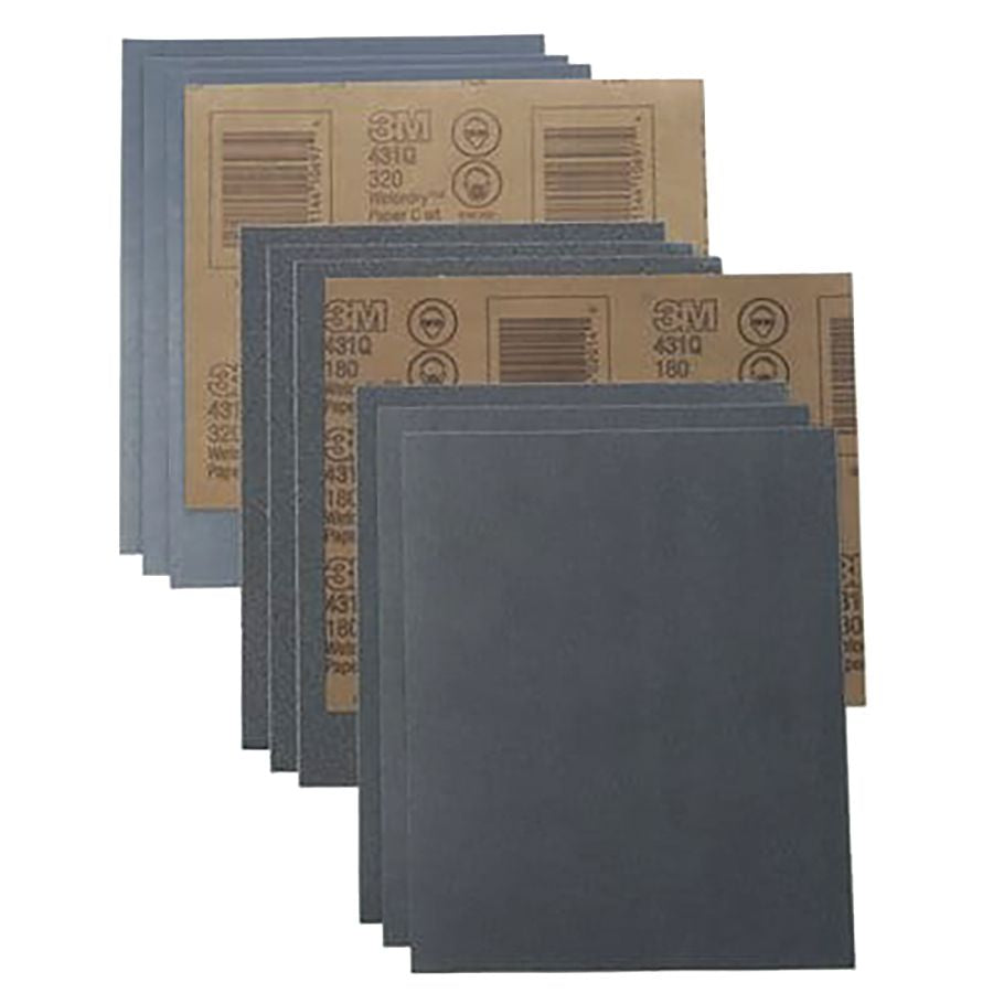 3M Wetordry™ Paper Sheets (431Q) - 9” x 11" Dimensions (Grit 180) - 02014 - image 2