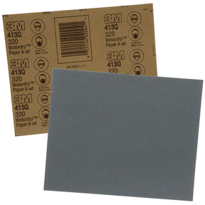 3M Wetordry™ Abrasive Sheets (413Q) - 9” x 11" Dimensions (Grit 320) - 02004 - image 1