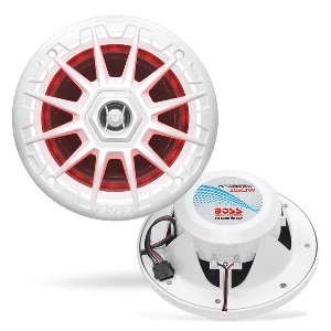 Boss Audio MRGB55B Altavoces marinos de 5,25" con iluminación RGB - Blanco [MRGB55W]
