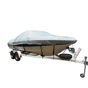 Carver by Covercraft Carver Flex-Fit&trade; PRO Polyester Size 2 Boat Cover f/V-Hull Runabout or Tri-Hull Boats I/O or O/B - Grey - 79002