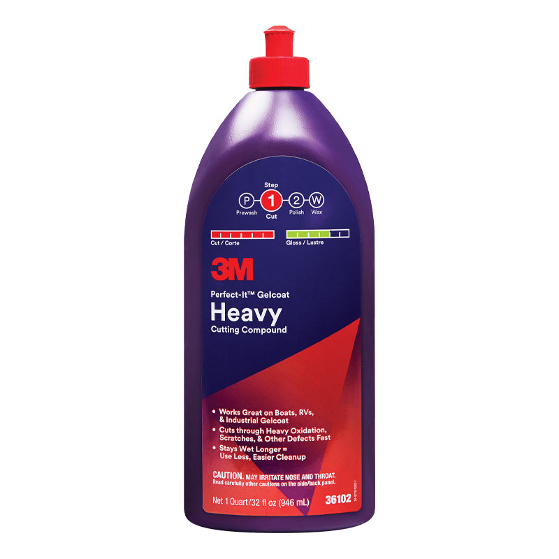 3M Perfect-It™ Gelcoat Heavy Cutting Compound (Quart) - 36102 - image 1