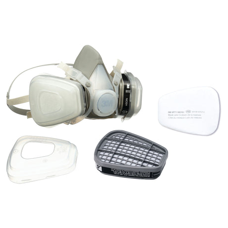 3M Half Facepiece Disposable Dual Cartridge Respirator Pack-Out (Large) - 07179 - image 1