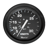 Faria Beede Instruments Faria Euro Black 4" Speedometer - 30 Knot (Pitot) - 32809